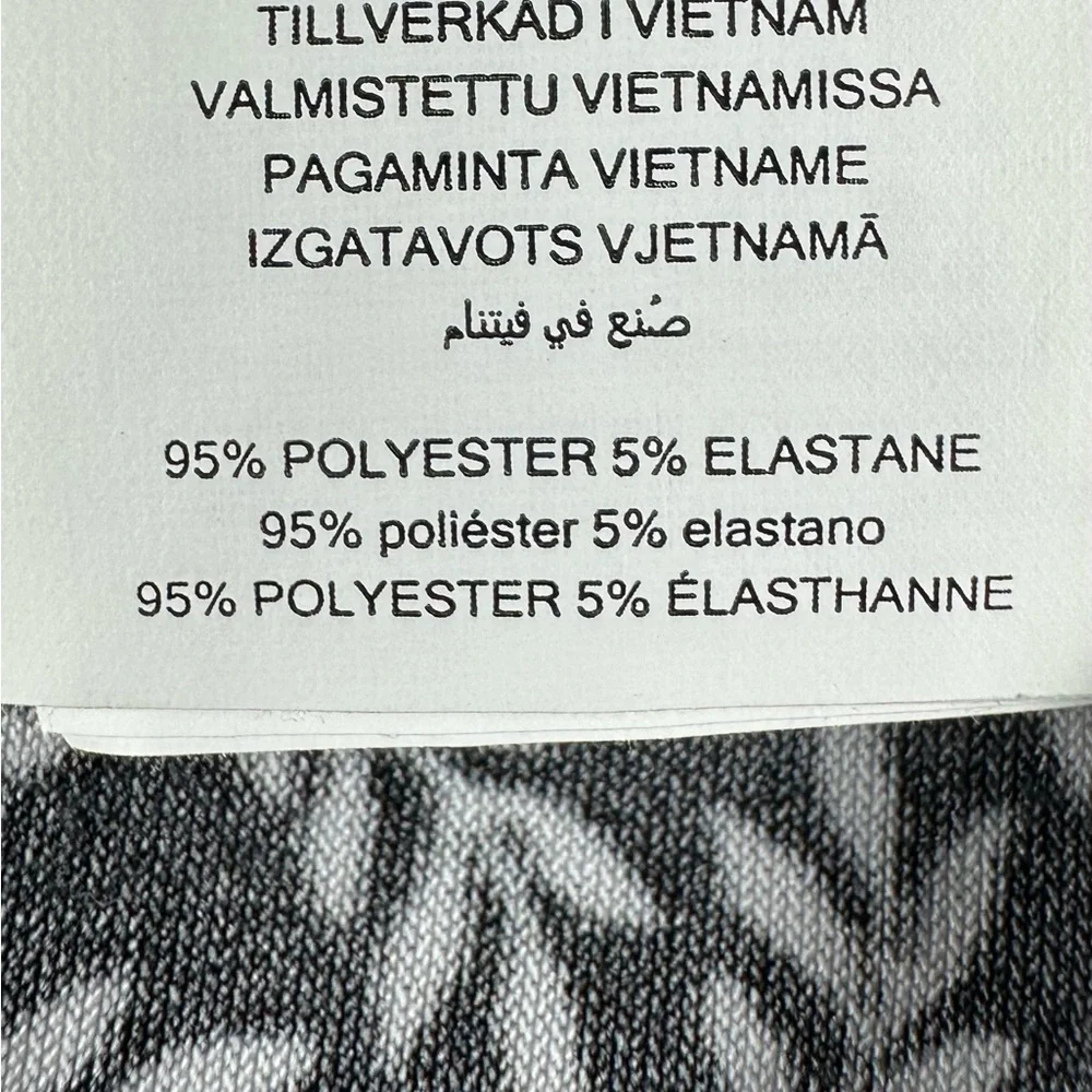 🌟 SALE 🌟 Michael Kors Black and White Leaf Pattern Dress Size S